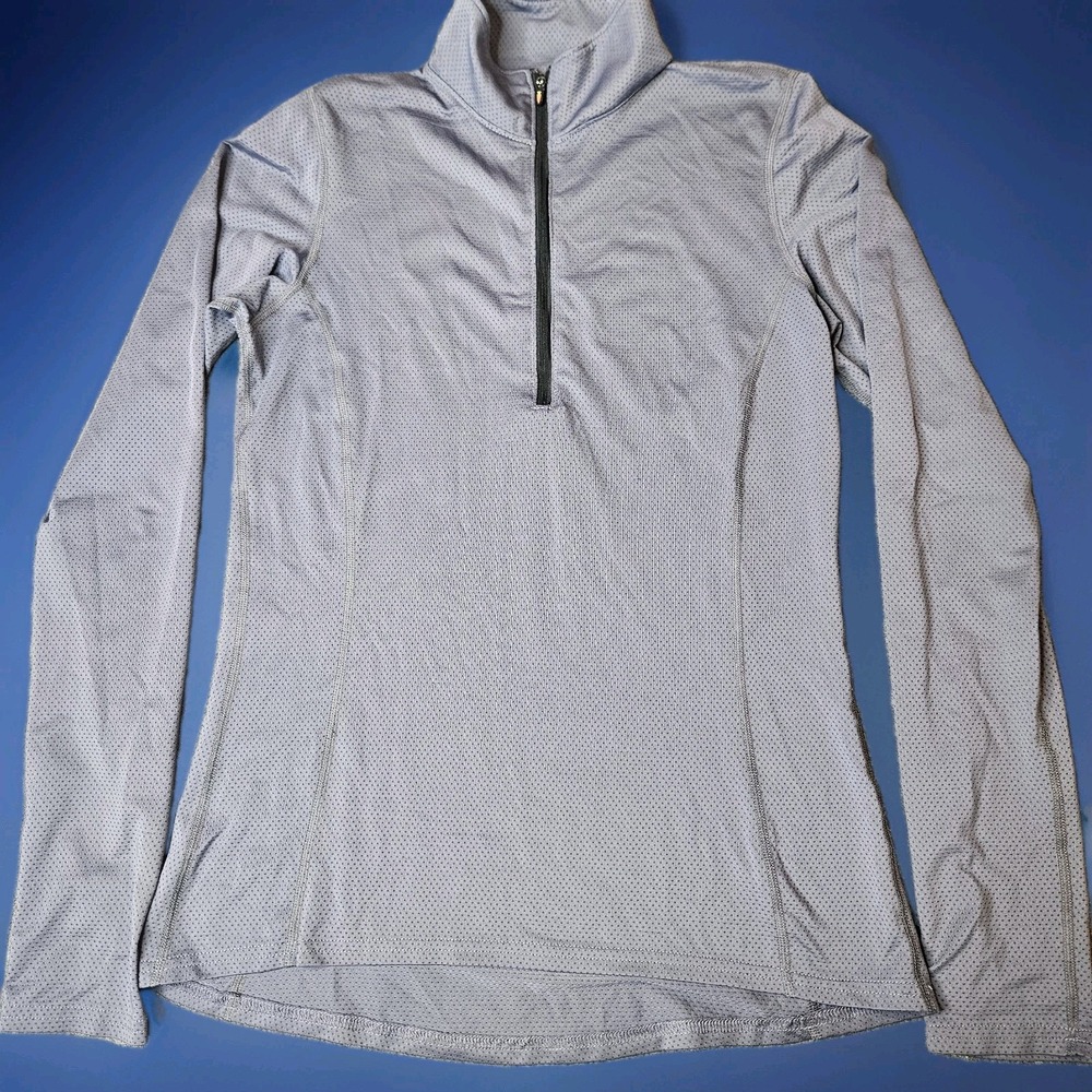 Kerrits Womwns Quarter Zip Pullover Size XS Gray Equestrian Riding